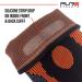 Knee Compression Sleeve Support - Pain Relief Stabilizer for Men & Women | Medium Black-Grey-Orange - Buy Online on GoSupps.com