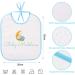 Libbon DIY Paint Bibs - 12 White Baby Bibs 26x30 cm Double-Sided Includes 12 Textile Pencils & 3 Stencils - Perfect for Baby Party Games & Creative Fun - Buy Online on GoSupps.com