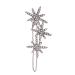 Beaupretty snowflake hairpin christmas hair clips bling side bangs christmas hair accessories Glitter Bobby girls Hair Clips rhinestone hair accessories Fashion Hair Barrettes alloy Miss fine