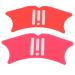 Nose Shadow Template Silicone Contour Tool for Nose Eyebrow and Makeup Tool Set with Applicator Guide for Beauty Enthusiasts (Rose Red+Red)