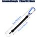 6 Pieces Spiral Keychain with Carabiner - Extendable Anti-Lost Spring Rope for Fishing Camping Hunting & Keys | International Shipping - Buy Online on GoSupps.com