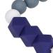 Buy Dark Blue Silicone Biting Toys - Easy to Clean Baby Feeding Chain | Safe & Pedagogically Designed for Everyday Use - Buy Online on GoSupps.com