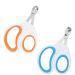 Tinkber 2er-pack cat nail clipper round pet nail clippers small tierail clippers stainless steel cat nail shearers suitable for cats puppies and small dogs-blue orange