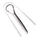 Stainless Steel Tongue Scraper Tongue Cleaner for Adults Semicircle Tongue Scraper Tongue Cleaner Cure Bad Breath Reduce Bad Breath Tongue Scrubber for Oral Care and Hygiene Silver Dental Care Kits