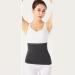 Soft Warm Knit Compression Waistband Back Brace Lumbar Support Wrap Slim Waist Trimmer Dark Gray L