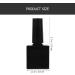 IMIKEYA Lot de 6 Flacons de Vernis Ongles Gel Vides Verre Noir Opaque 10 Ml Pinceau Int gr Rechargeables pour Manucure Professionnelle et Voyage - Buy Online on GoSupps.com