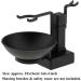Shop Men's Black Alloy Shaving Brush Bowl Stand Set - Stylish Mug Cup Rack Holder for a Perfect Shave | International Shipping Available - Buy Online on GoSupps.com