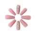 Brishow Long Pink Artificial Nails - 24pcs Press-On Nails with Rhinestones for Women & Girls Shop Now! - Buy Online on GoSupps.com