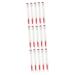 Beavorty 30 pcs Diamond mascara brush lash mascara eyeliner bottles Mascara Miss portable applicator 11.3x1.1cmx3pcs Orange Redx3pcs