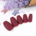 Sethexy 24-Piece Matte Ballerina Nail Tips - Medium Acrylic Coffin Nails in Wine Color for Women & Girls - Perfect for Art & Everyday Use - Buy Online on GoSupps.com