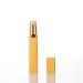 10ml/0.33oz Perfume Atomizer Travel Refillable Spray Bottle Aluminum Portable Mini Empty Atomiser Glass Cosmetic Scent Pump Case 2pcs Yellow