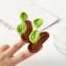 2 Packs Bean Sprouts Hair Clips for Girls and Women - Fun Plant Grass Design - Buy Online on GoSupps.com