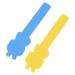 Plastic tongue depressor color mix 2 pcs. Baby tongue tip trainer for boys for the hospital