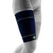 Bauerfeind Sports Compression Upper Leg Sleeves - Navy Large/Long (1 Pair) | Thigh & Hamstring Compression for Quad Support & Recovery - Buy Online on GoSupps.com