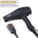 1875w Hair Dryer Lightweight and Quiet Ionic Blow Dryer with Diffuser Concentrator Professional DC Motor for Salon 2 Speed and 3 Heat Settings Dark Blue - Buy Online on GoSupps.com