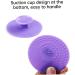 Makeup Brush Cleaner Mat Round Makeup Brush Cleaner Pad Silicone Brush Cleaner Brush Clean Pad for Makeup Tool Clean Purple - Buy Online on GoSupps.com