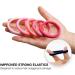 Basic Sense Regular Hair Ties - Premium Cotton Mixed Seamless Elastics Soft & Strong Hold Metal-Free for Daily Comfort Regular Pink M Pink - Buy Online on GoSupps.com