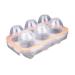 Uonlytech 1pc Box Outdoor Egg Carton Eggs Refrigerator Containers Outdoor Egg Container Take Egg Tray Orange 19.2X8.7X13.4CM