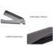Beard Comb Folding Pocket Moustache Shaping Comb Stainless Steel Round Comb Teeth Beard Comb(Black acetate + stainless steel plating) - Buy Online on GoSupps.com