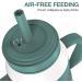 Wee me Toddler Cups Baby Sippy Cups 6-12 Months | Straw Sippy Cups 2 Pack - Dark Green - Buy Online on GoSupps.com