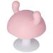 Baby Teething Toy | Mushroom Shaped Silicone Teether for Infants 4+ Months | Food Grade | Pink - Buy Online on GoSupps.com