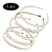 Belvan Pearl Hair Ties | 5-Piece Set for Women | Elegant Hair Accessories for Weddings & Parties - Buy Online on GoSupps.com