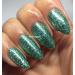 Bluesky Nail Gel Polish GREEN GLITTER HOLOGRAPHIC PLATINUM 25 UV LED Soak Off 10ml - Buy Online on GoSupps.com