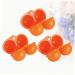 Angoily 6 Pcs Outdoor Egg Container Eggs Egg Holder Fridge Containers Portable Egg Case Refrigerator Mustard - Buy Online on GoSupps.com