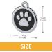 Personalized Pet ID Tags for Dogs and Cats Custom Laser Engraved Name and Number Zinc Alloy Cute Paw Shaped Dog Collar ID Tag.3Pack(Pink) Pink 3 Pack - Buy Online on GoSupps.com