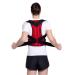 Back Brace Lumbar Support Belt Waist Backbrace Posture Corrector Shoulder Neck Brace Waist-Support Breathable Fabric Lower and Upper Back Pain Relief (Color : Black Size : Small) (Red X)