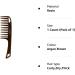 Argan Oil Infused Wide Tooth Hair Comb for Thick & Curly Hair | Majestik+ Argan Brown - Buy Online on GoSupps.com