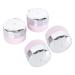SEWACC Lot de 4 Flacons de Gel pour Ongles 10 Ml en Plastique Transparent Bouteille Portable et Rechargeable pour Vernis Ongles et Cr me Visage Voyage et Usage Quotidien
