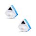 LIBPOOK 2PCS Double-Side Magnetic Glass Wiper Window Cleaner Magnetic Glass Cleaning Tool Brush Magnetic Window Cleaner Outside Window Cleaner