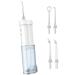 NewWay Water Dental Flosser for Teeth Portable and Rechargeable Oral Irrigator with 4 Flossing Tips Waterproof Teeth Cleaner Picks for Home Travel