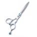 Dream Reach 5.5" Lefty Left Handed Professional Hairdressing Cutting Shears Scissors - Straight Edge Barber Hair Shears Japan 440C - Perfect for Hairstylist Hairdresser and Home Use (Set-03) C-Silver-6.0