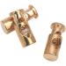Hole Cord Lock Stopper spring buckle Cord Locks Toggles 30pcs/lot round metal alloy stoppers toggle cord locks Drawstring lock 4mm hole nickle black gold(Gold) 20mmx8mm Gold - Buy Online on GoSupps.com