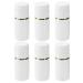 6Pcs 20ml bottle of empty liquid bottles sponge head skin care scalp hair care refillable travel bottles for shampoo white