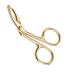 Fengyuanhong curved pointed stainless steel eyebrow zip peak anti-slip clip eyebrow-shaped beauty tool 4.5 * 8cm golden