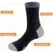 YUEDGE Men's Moisture-Wicking Hiking Socks - Cushioned Mid Calf - Size 6-13 - Black (New Model) - Buy Online on GoSupps.com