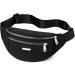 Belt Bag Fanny Packs for Women Running Belt Waist Bag For Outdoors Sports Festival Hiking Black