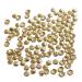 Jiklophg 50 Pieces Mini Alloy Shell Beads for Nail Art Decoration Craft - Golden 2 mm