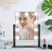Depuley Hollywood Lighted Vanity Makeup Mirror with 9 Dimmer LED Bulbs - Smart Touch Control, 3 Lighting Modes, 10X Magnification, 360 Rotation (12in, Black) - Buy Online on GoSupps.com
