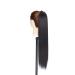 S-noilite Long Ponytail Extension with drawstring clip in ponytail extensions Synthetic hair extensions hairpieces for Women 22 inch Dark Black