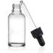 Minkissy 12Pcs Glass Dropper Bottles Clear Essential Oils Bottles with Glass Eye Droppers Refillable Empty Bottles for Liquid Aromatherapy Essential Oils(30ml) - Buy Online on GoSupps.com