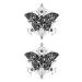 SanerLian Butterfly Temporary Tattoo Sticker Set - 12 pcs, Body Art for Women/Girls, Chest/Back/Arm Fake Tattoo, Moth Insect Design 10.5X6cm - Buy Online on GoSupps.com
