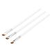 Eyeliner Brush 3PCS Slanted Eyeliner Brush Ultra Thin Slanted Head Eyeliner Brush Ultra Fine Slanted Mouth Comfortable Grip Eyeliner Makeup Brush White Nylon Bristles