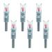 6PCS Lighted Nocks for Crossbow Bolts with 0.300"/ 7.62mm Diameter,Screwdriver Included Red