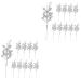 Christmas Decorations 20 Pcs Christmas Imitation Berries Christmas Winter Berries Bunch Xmas Glitter Berry Stems Christmas Tree Artificial Berry Christmas Decor Pine Garl Silverx2pcs 19X5X5CMx2pcs