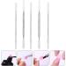 5pcs Makeup Spatulas Cosmetics Mixing Tools Metal Spatula Nail Art Beauty Scoop Facial Cream Mixing Stick for Mixing and Sampling (Silver) - Buy Online on GoSupps.com