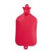 FabaCare hot water bottle 2.5 litres XL natural rubber hot water bottle extra large rubber hot water bottle red